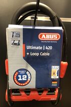 ABUS Ultimate 420 D-lock and 120cm Cable, Black